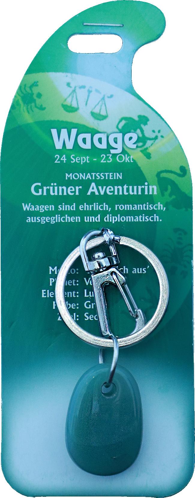 Produktbild Schlüsselanhänger Waage - Gr. Aventurin 3 von 3