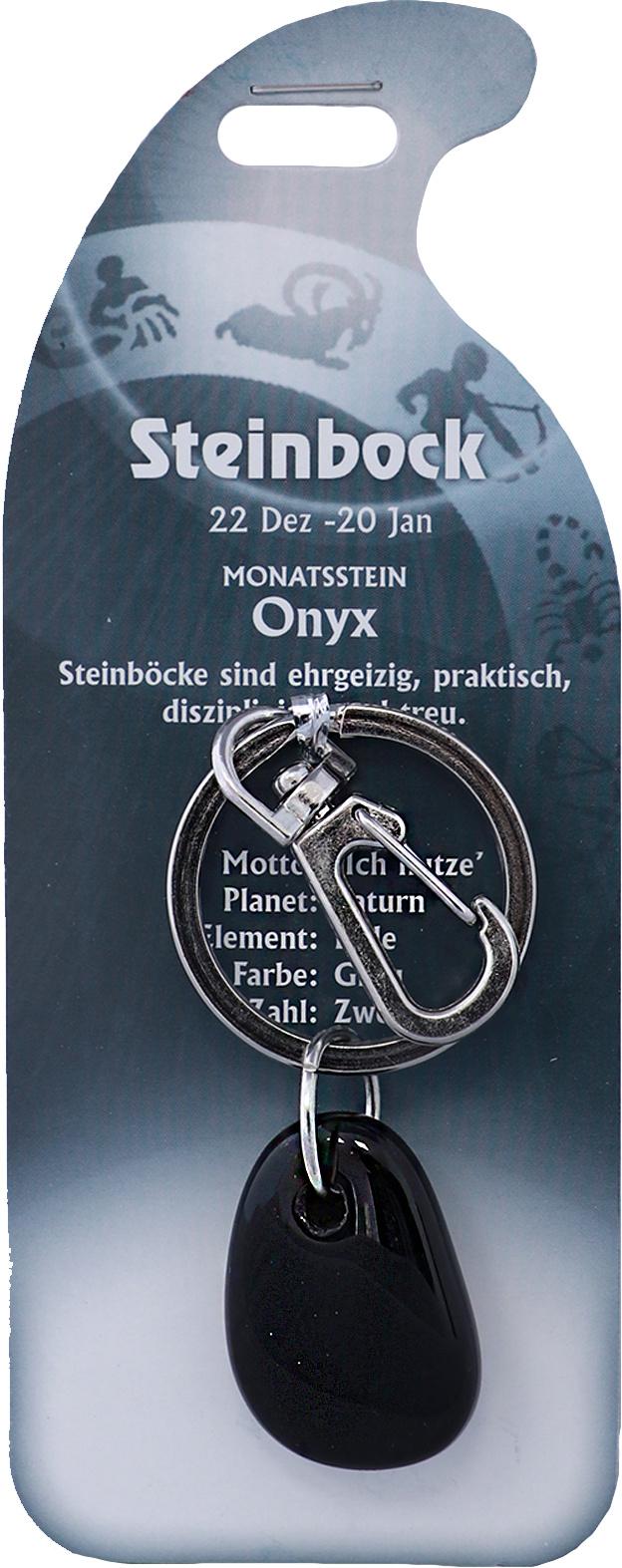 Produktbild Schlüsselanhänger Steinbock - Onyx 3 von 3