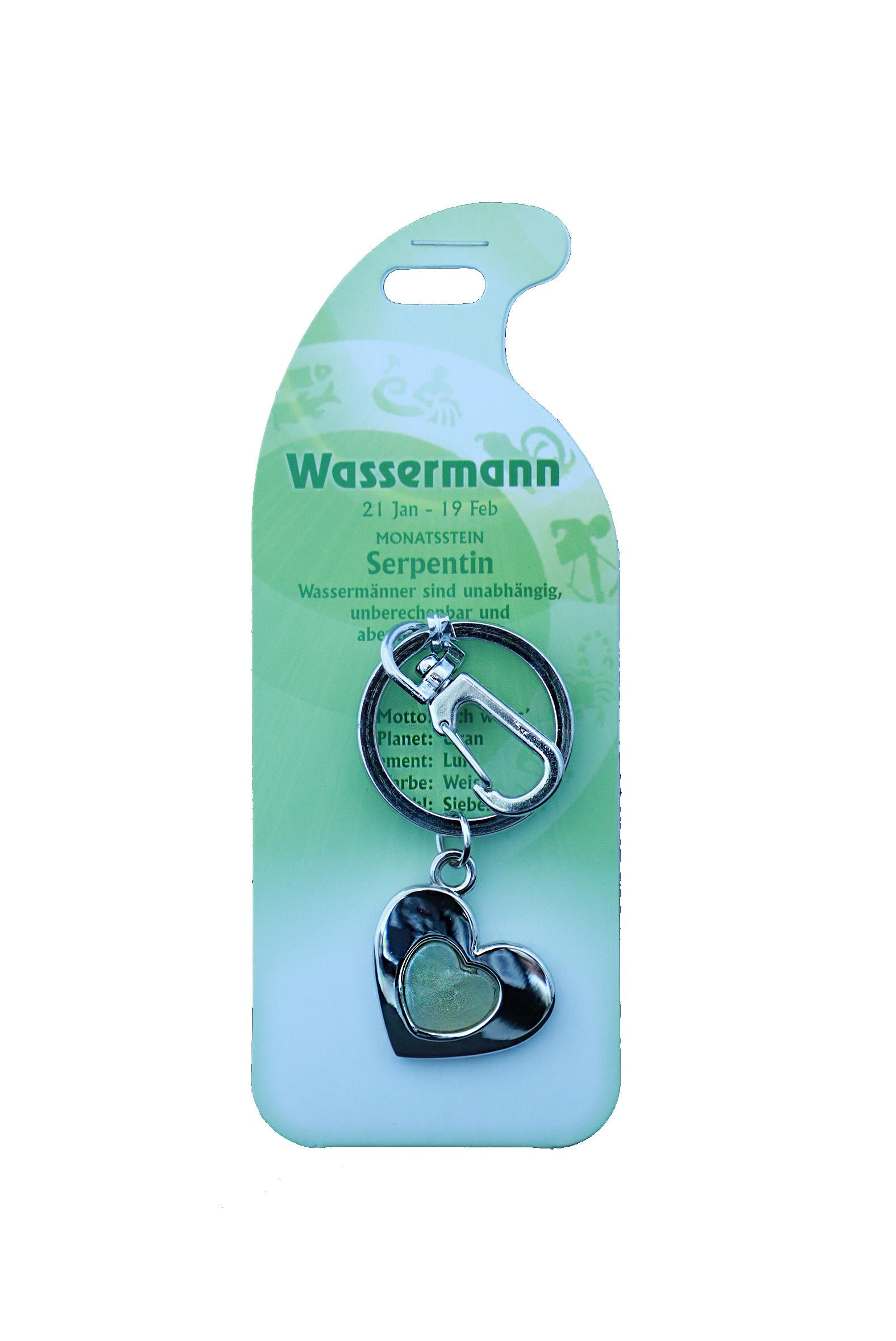 Schlüsselanhänger Wassermann - Serpentin