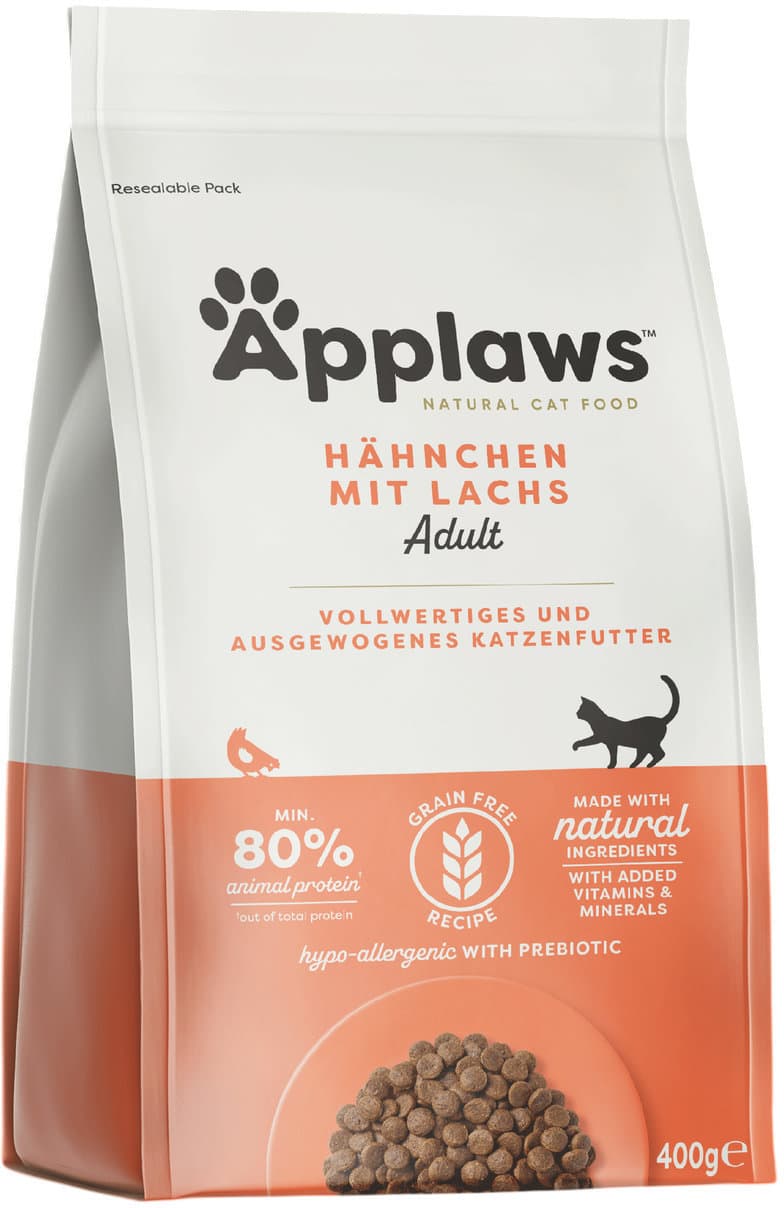 Applaws Katzentrockenfutter Huhn & Lachs 400g