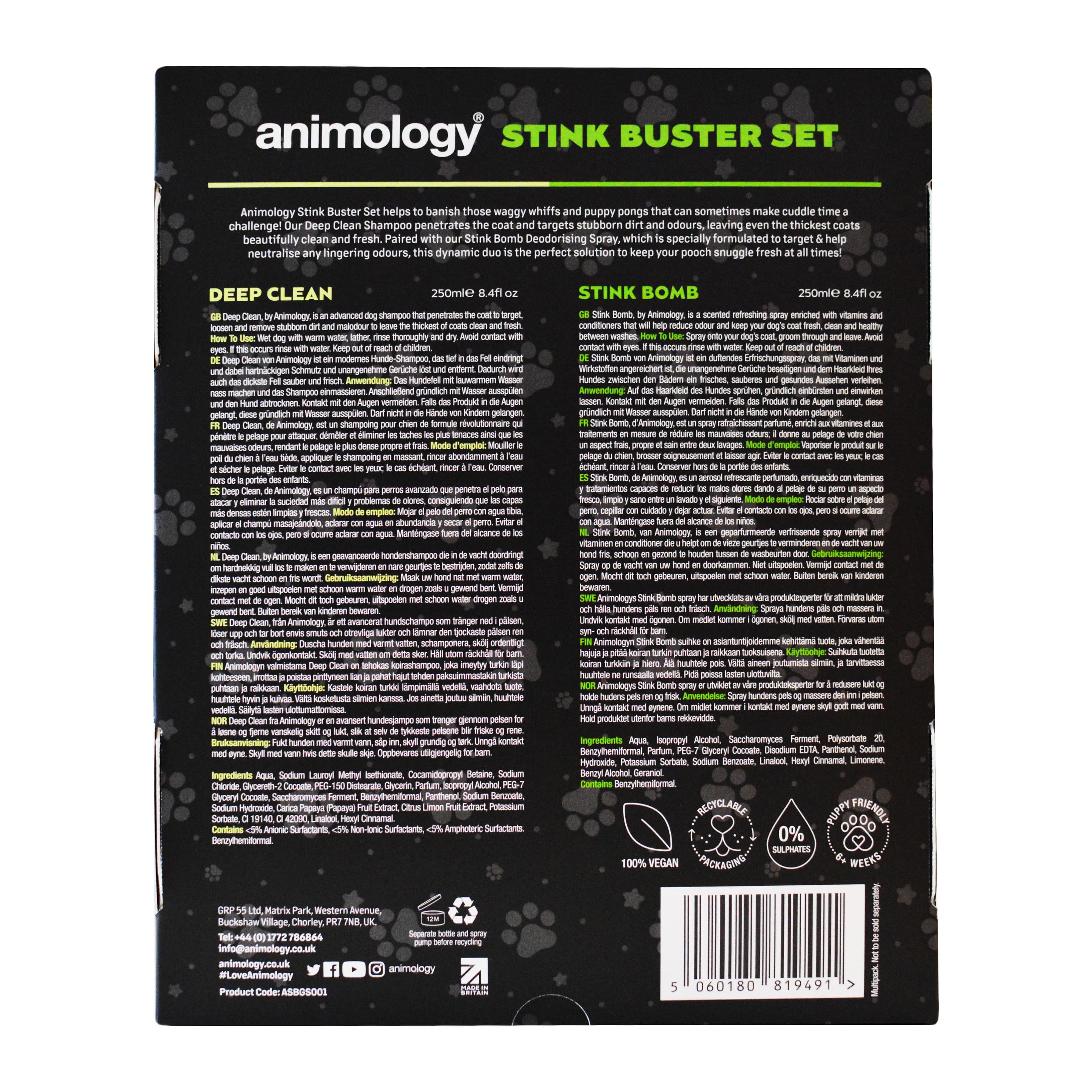 Produktbild ANIMOLOGY Hundepflege Stink Buster Geschenkpackung 3 von 3