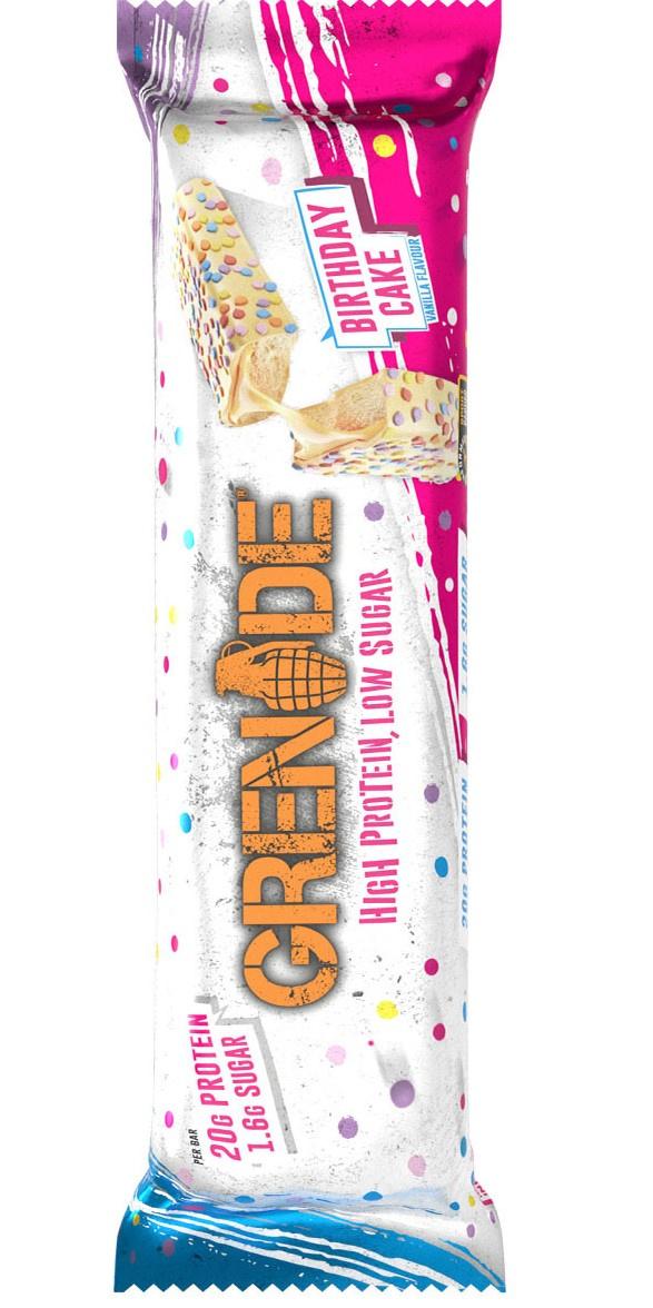 Grenade Proteinriegel Birthday Cake