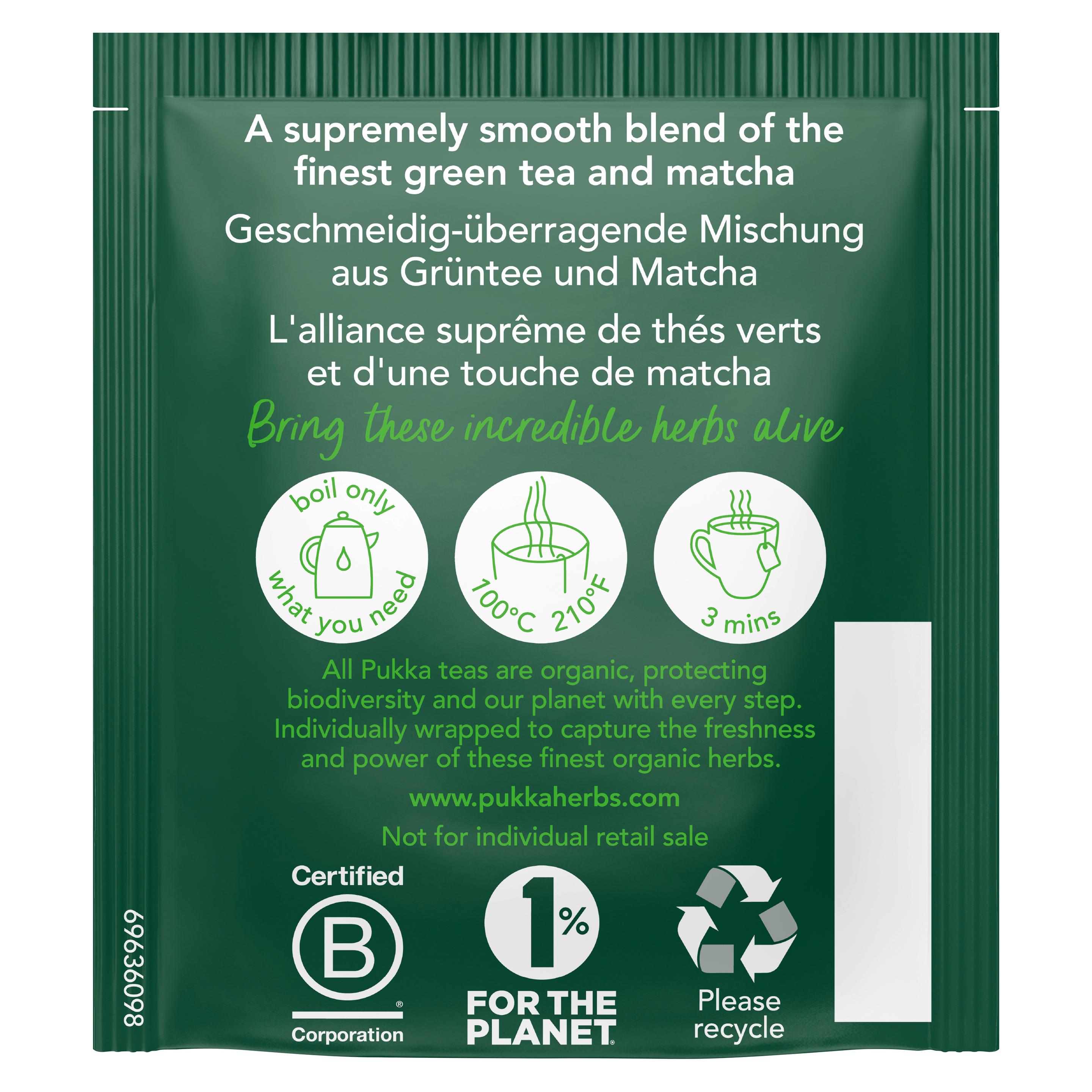Produktbild Pukka BIO Tee Matcha Green 20 Beutel 30g Packung 6 von 8