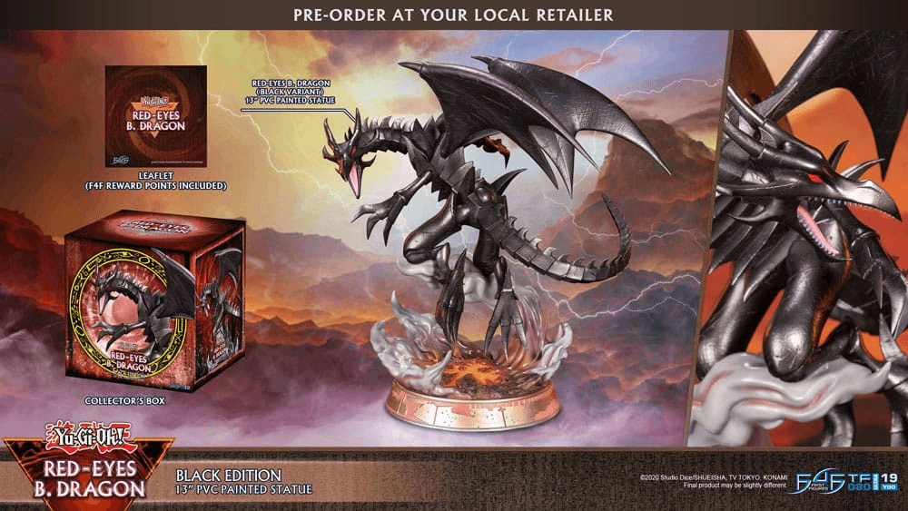 Produktbild Yu-Gi-Oh! PVC Statue Red-Eyes B. Dragon Black Colour 33 cm 2 von 2