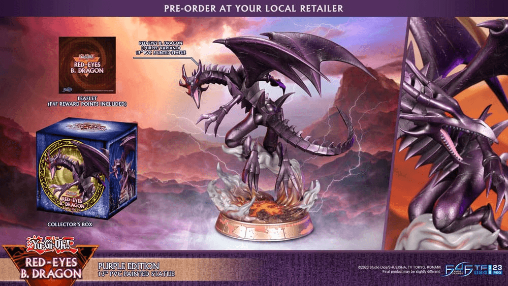 Produktbild Yu-Gi-Oh! PVC Statue Red-Eyes B. Dragon Purple Colour 33 cm 2 von 2