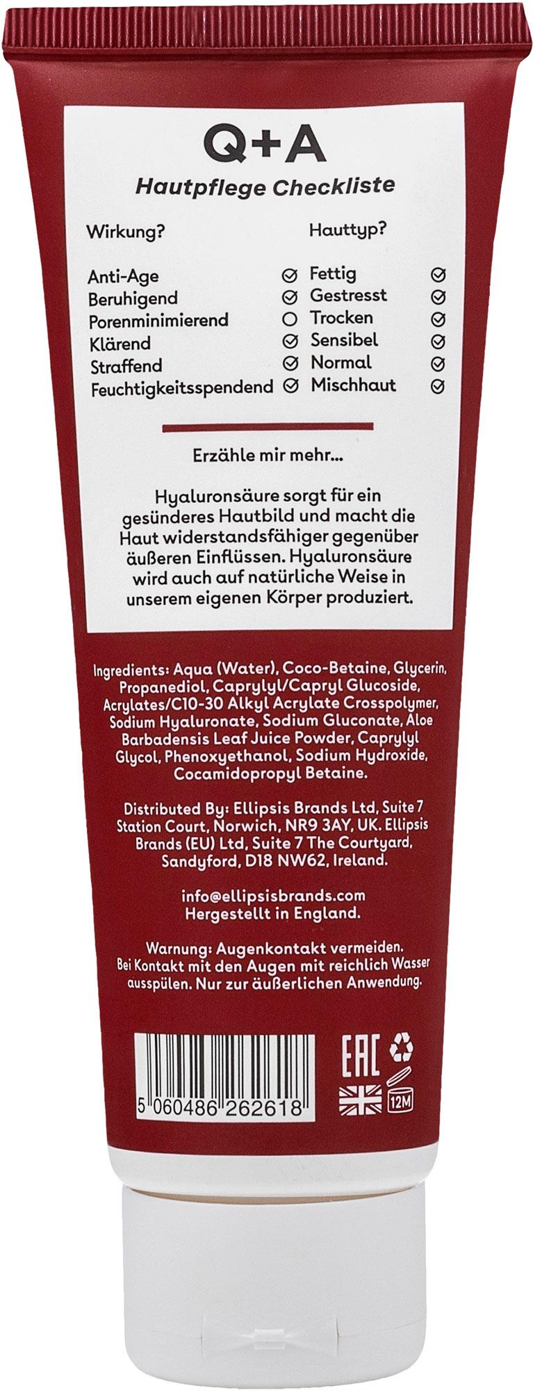 Produktbild Q+A Reinigungsgel Hyaluronsäure 2 von 2