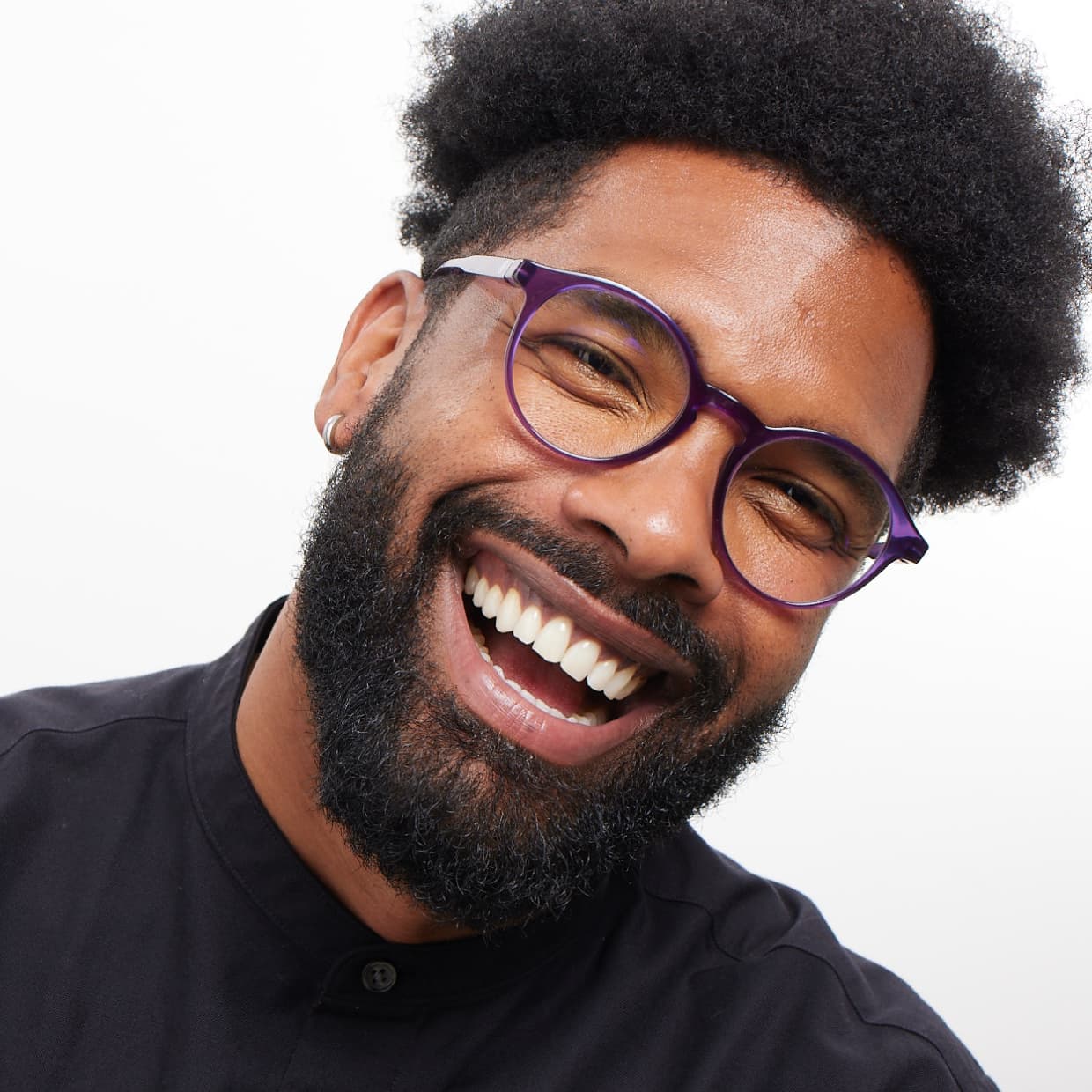 Produktbild Barner Designerbrille mit Blaulichtfilter Lesebrille Le Marais Midnight Plum Glossy +2,00 3 von 6