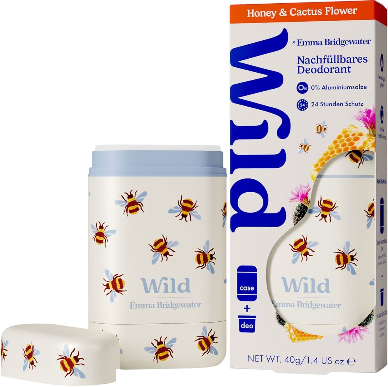 Wild Deodorant Emma Bridgewater Honey & Cactus Flower Startpaket Nachfüllbar