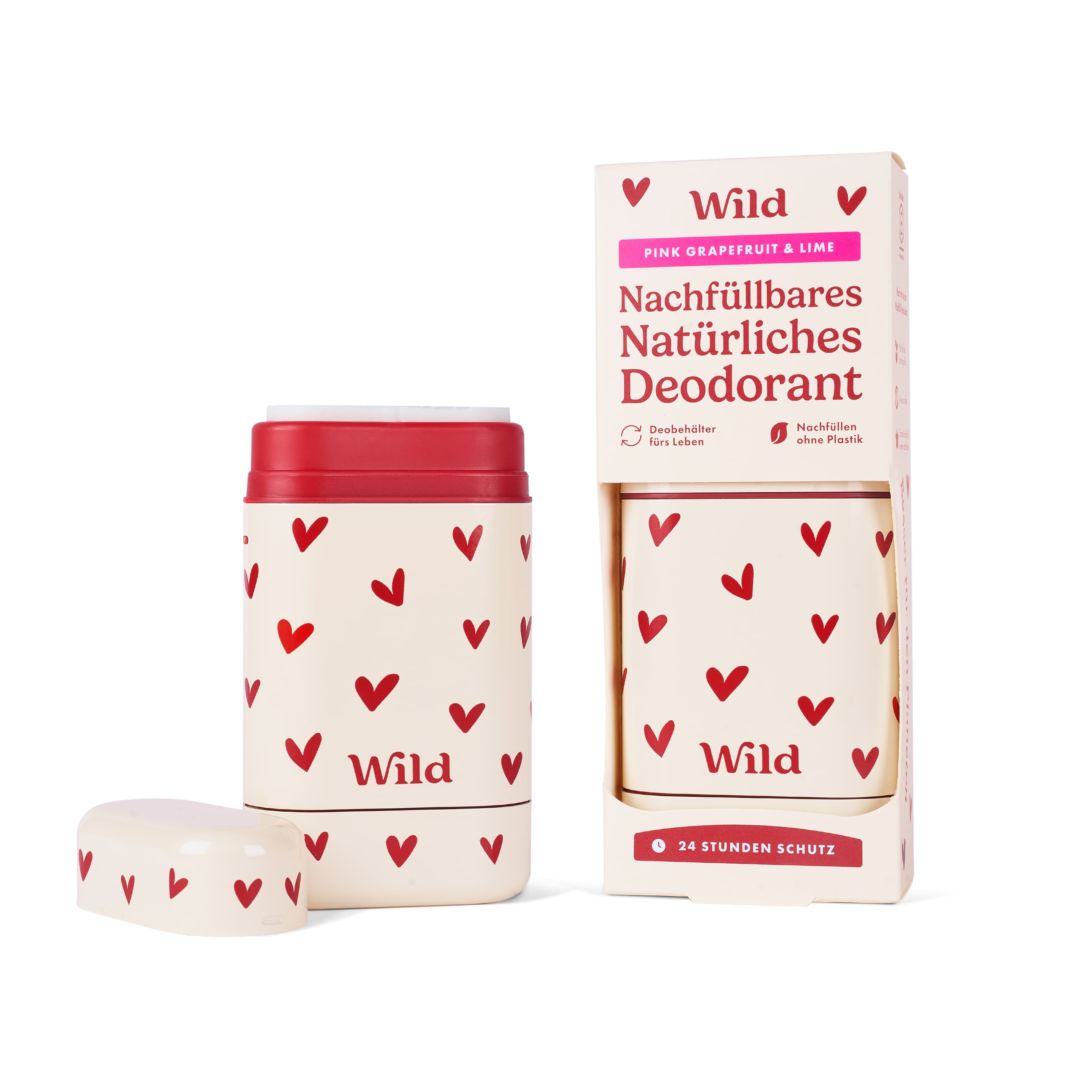 Produktbild Wild Deodorant Heart Pink Grapefruit Starterset 3 von 3