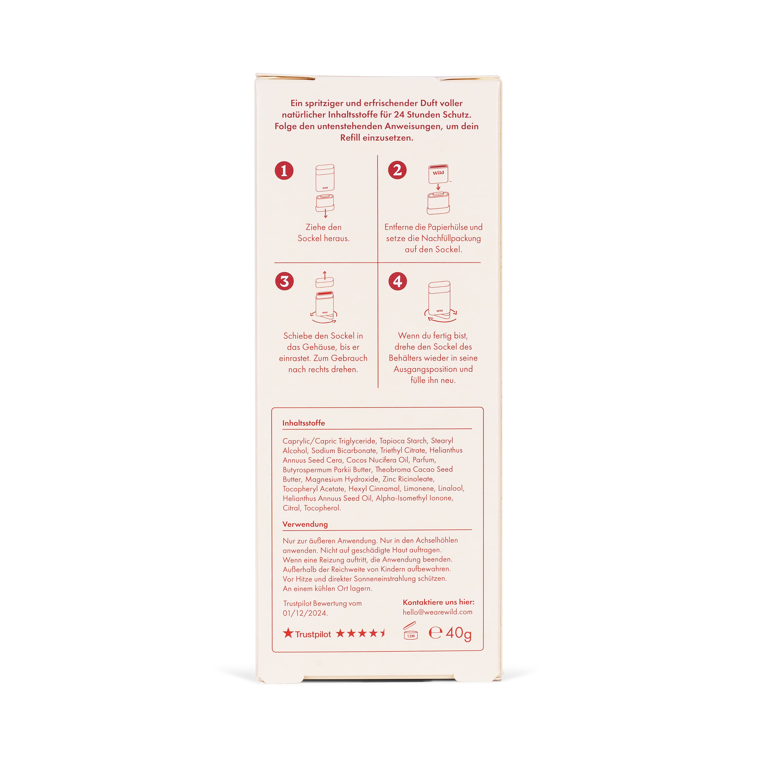 Produktbild Wild Deodorant Heart Pink Grapefruit Starterset 2 von 3