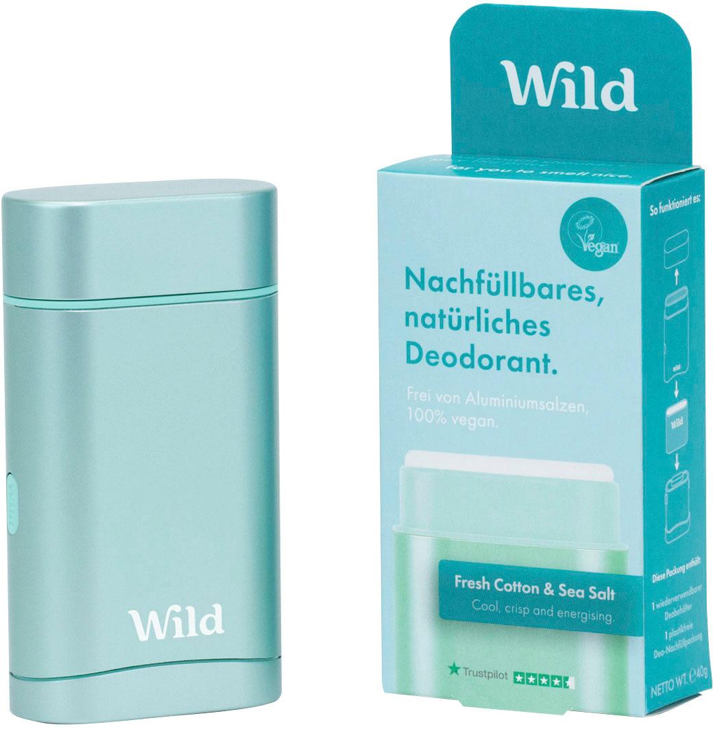 Wild Deodorant Fresh Cotton&Sea Salt Startpaket
