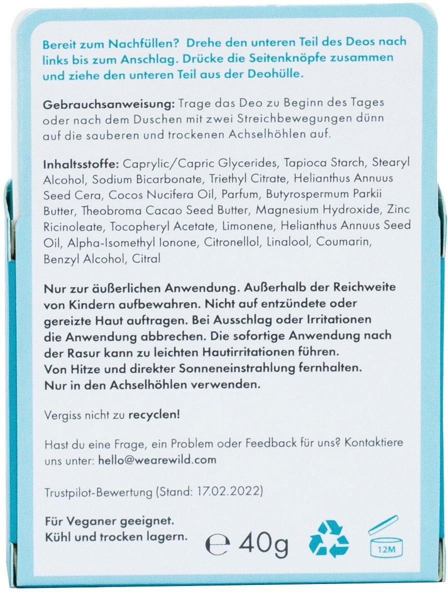 Produktbild Wild Deodorant Fresh Cotton&Sea Salt Nachfüllung 5 von 5