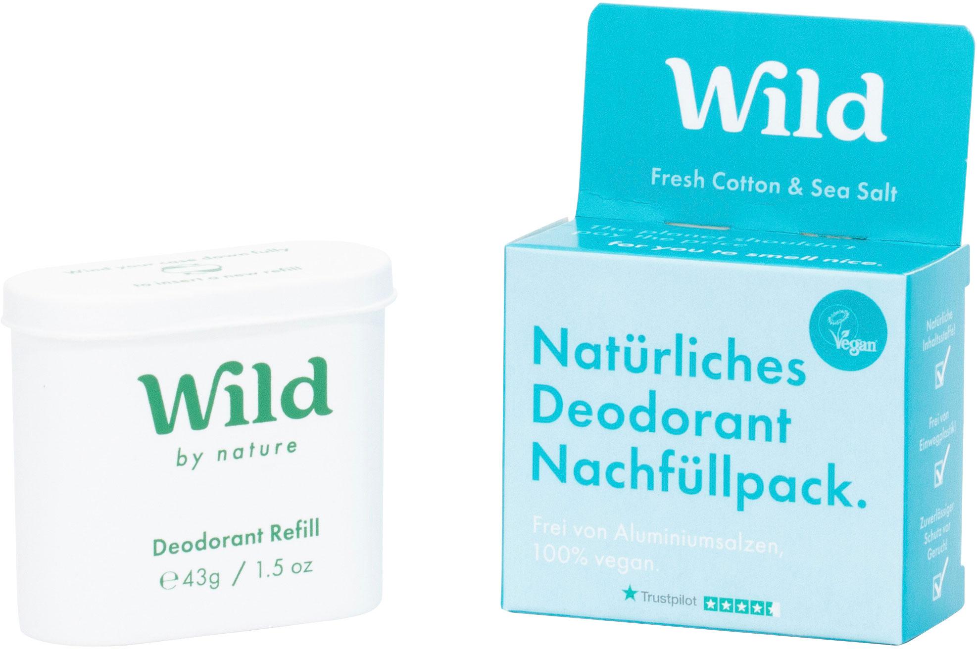 Wild Deodorant Fresh Cotton&Sea Salt Nachfüllung