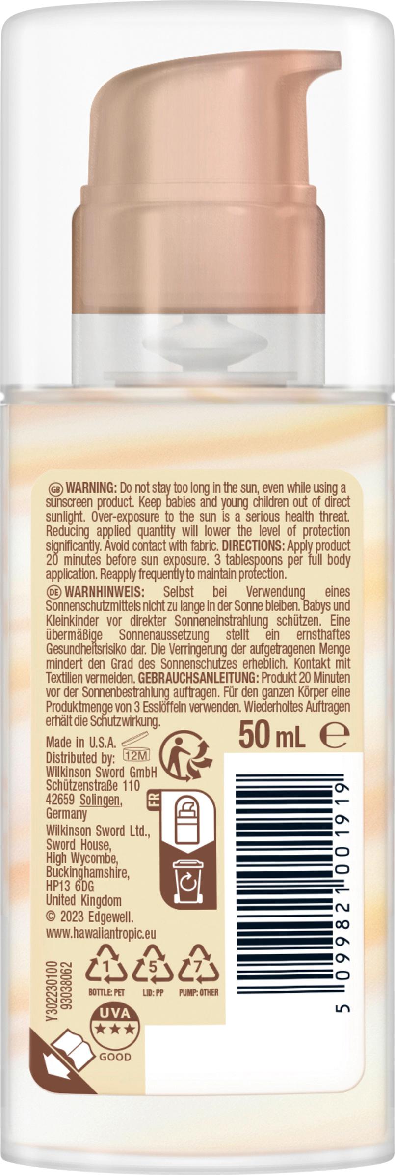 Produktbild Hawaiian Tropic Silk Hydration Face Sun Lotion LSF30 2 von 4