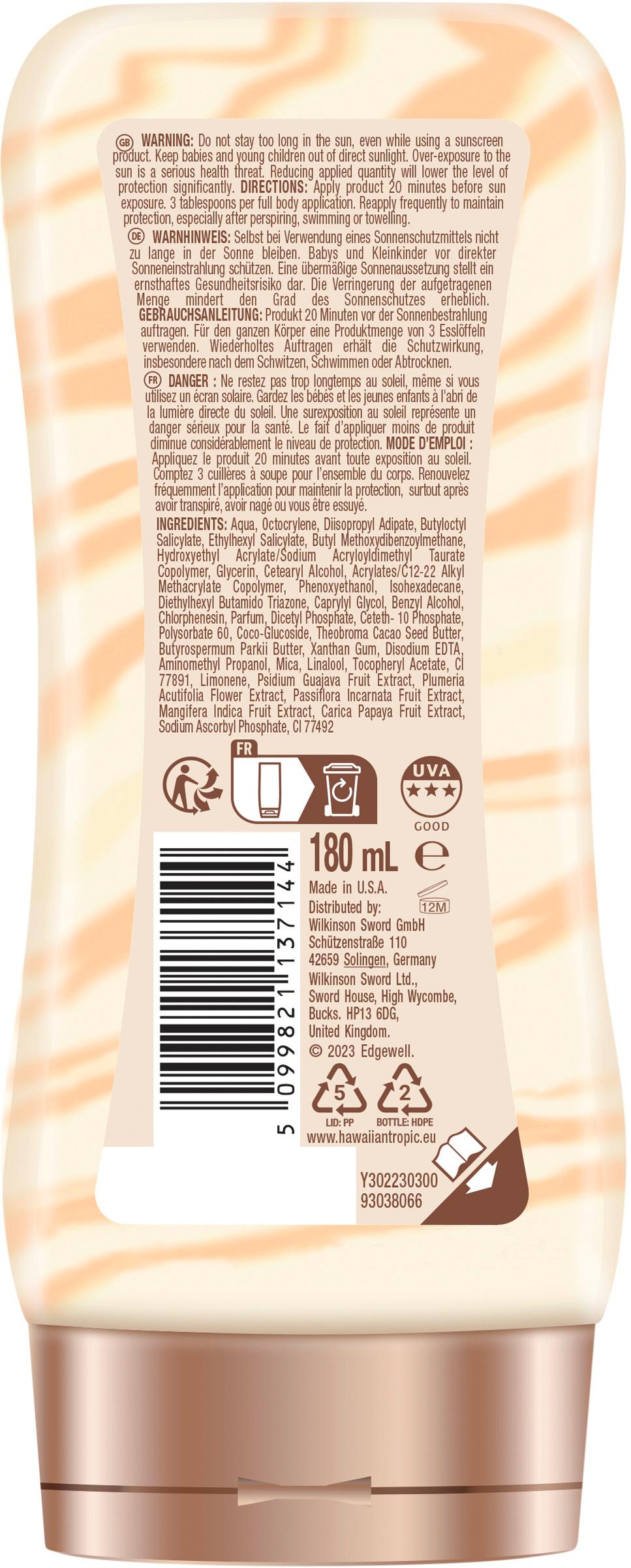 Produktbild Hawaiian Tropic Hydrating Protection Lotion SPF30 2 von 7