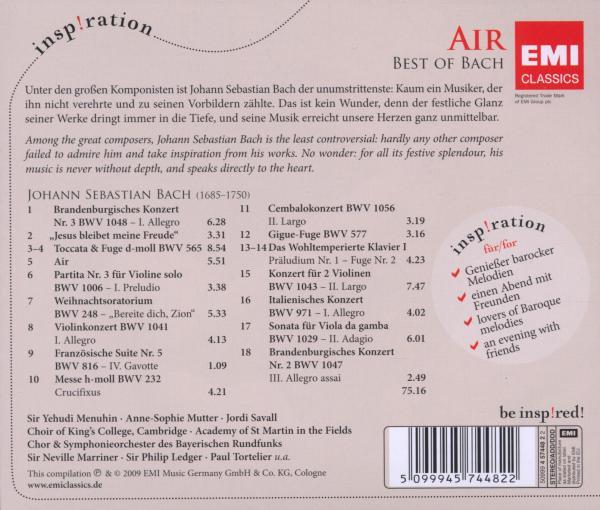Produktbild Air-Best Of Bach Inspiration Series 3 von 3