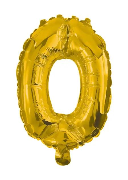 Procos - Folienballon Gold 85 cm Nr. 0