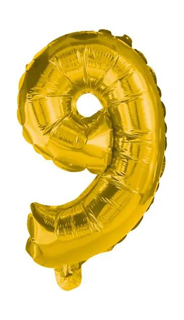 Procos - Folienballon Gold 85 cm Nr. 9