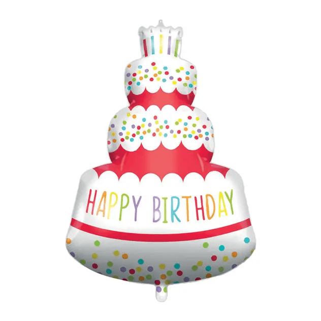 Procos - Happy Birthday Cake Folienballon 94 cm