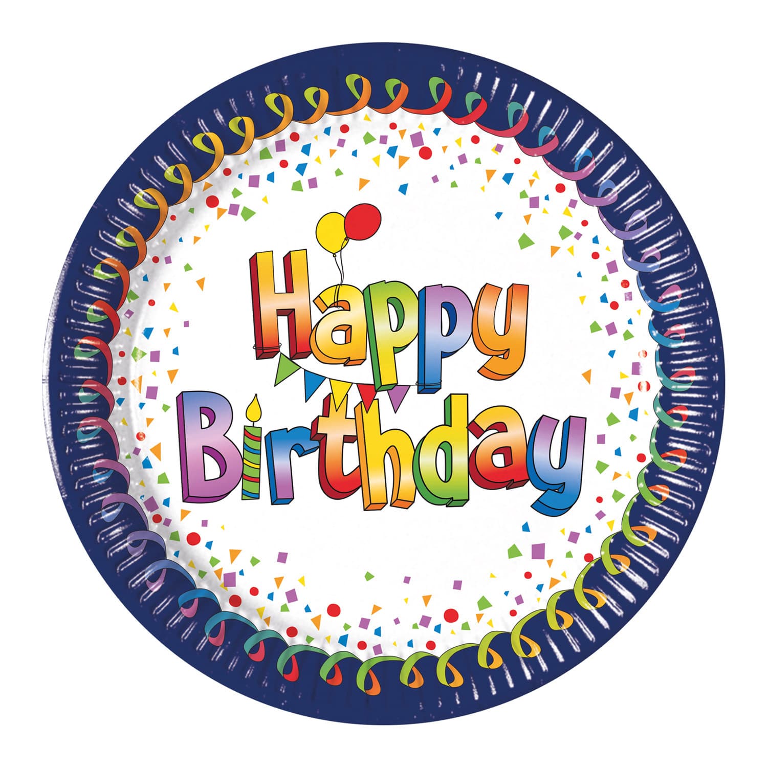 DECORATA PARTY Pappteller Happy Birthday Ø23cm