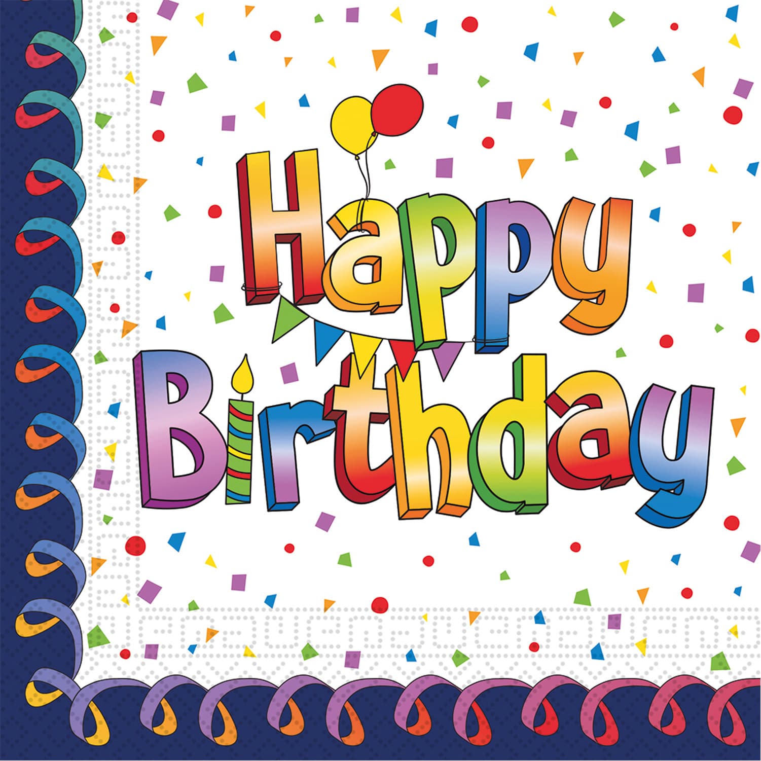 DECORATA PARTY Servietten Happy Birthday 33x33cm