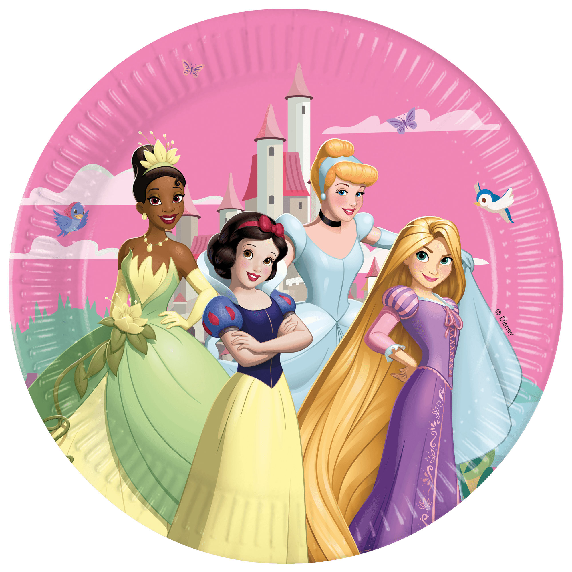 Procos - Disney Prinzessin - 8 Pappteller - Ø ca. 23 cm