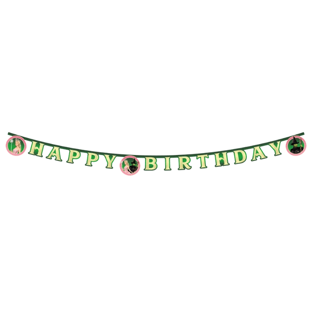 Procos - Wicked Happy Birthday Papier-Girlande – Nachhaltige Geburtstagsdeko mit Stil