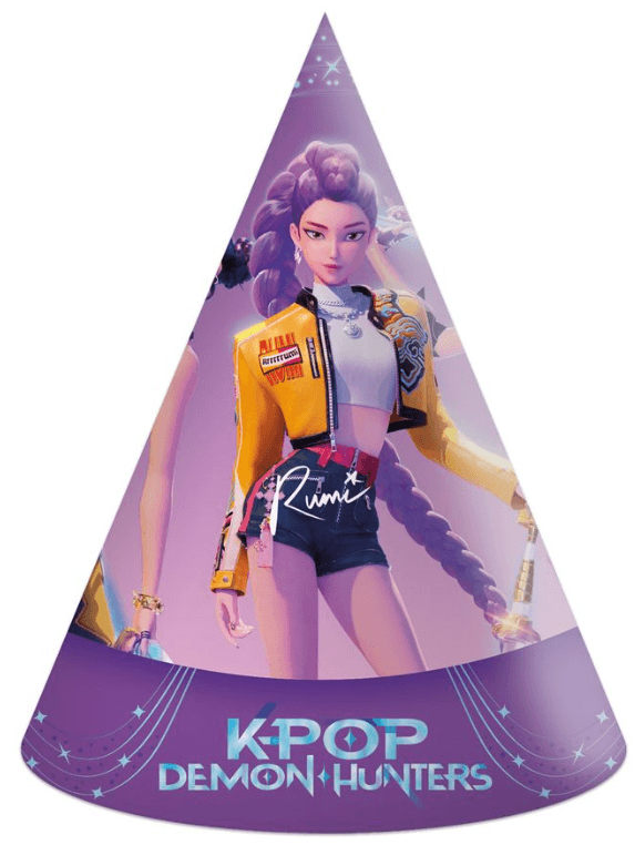 Procos - KPOP Demon Hunters Partyhüte – 6 Stück, Papierhüte für K‑Pop‑ & Mottopartys