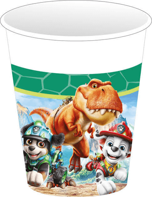 Procos PAW Patrol Dino Movie Papierbecher 250 ml, 8 Stück