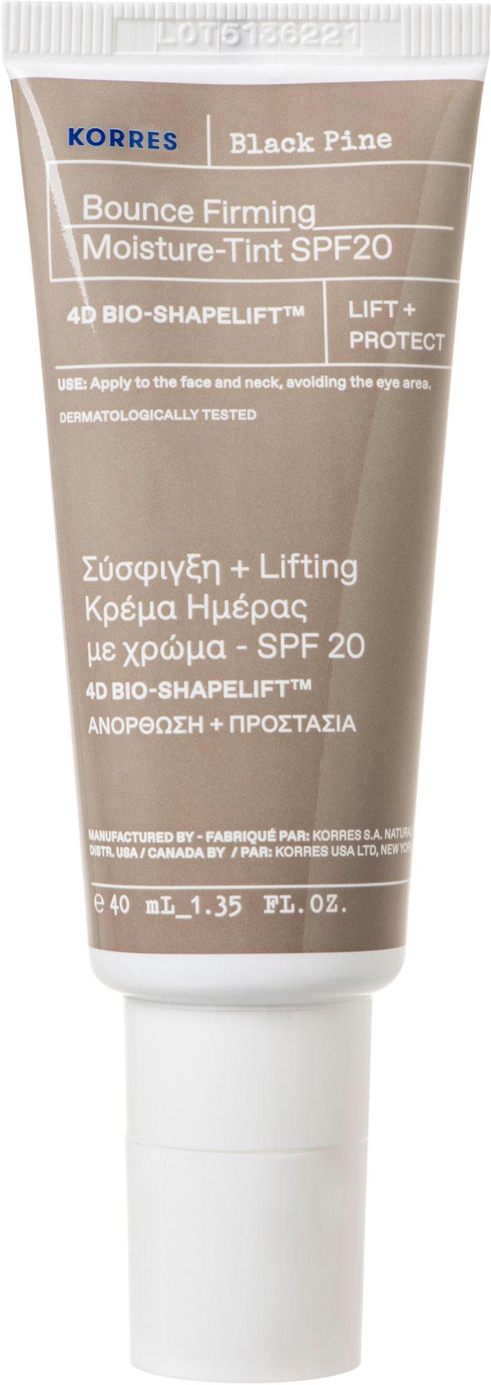 KORRES Black Pine 4D BioShapeLift Getönte Feuchtigkeitscreme SPF 20