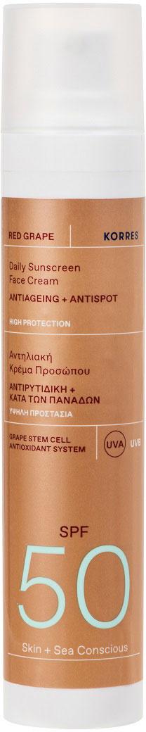 KORRES Red Grape Sonnencreme für das Gesicht SPF50
