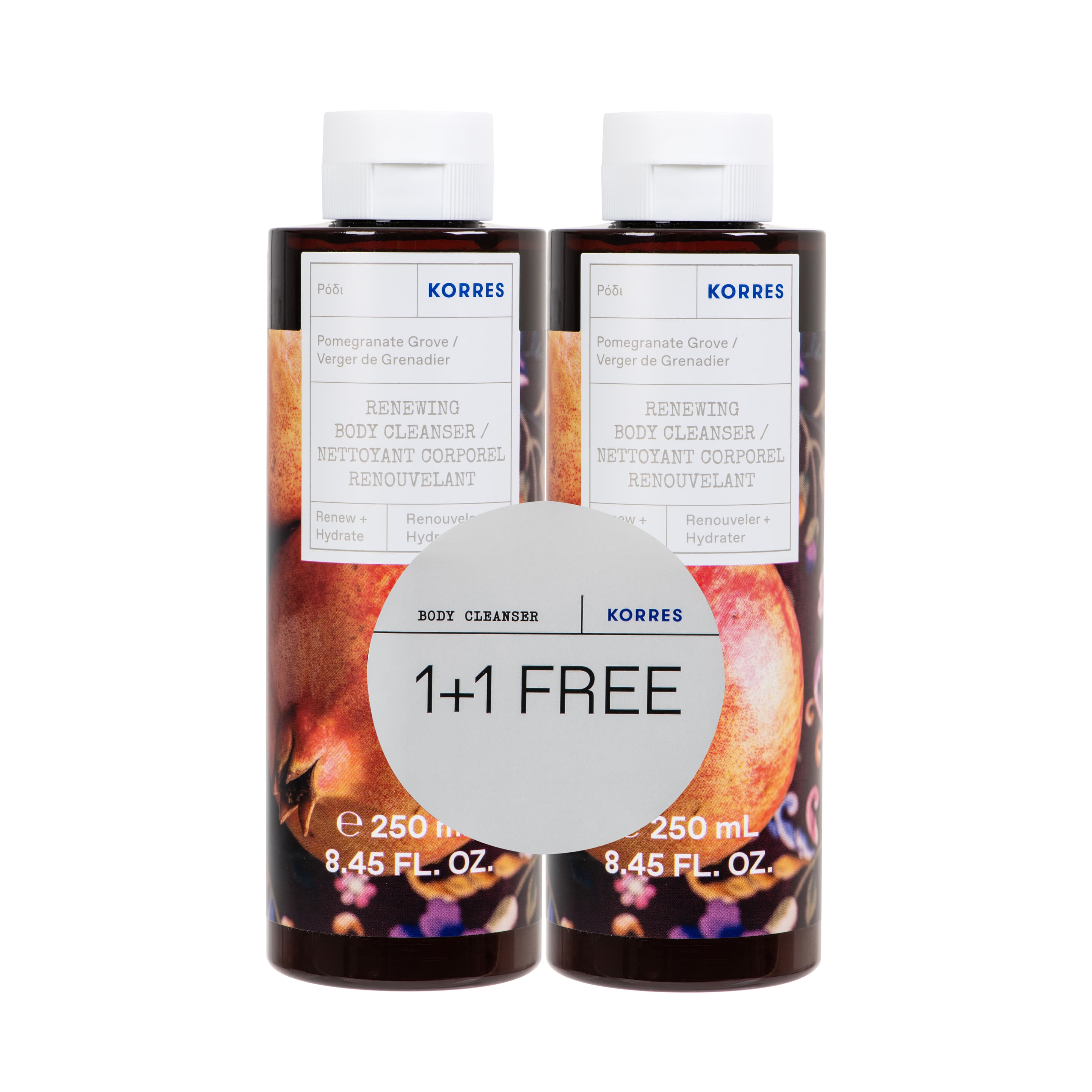 KORRES POMEGRANATE GROVE 1+1 Duschgel Geschenkpackung