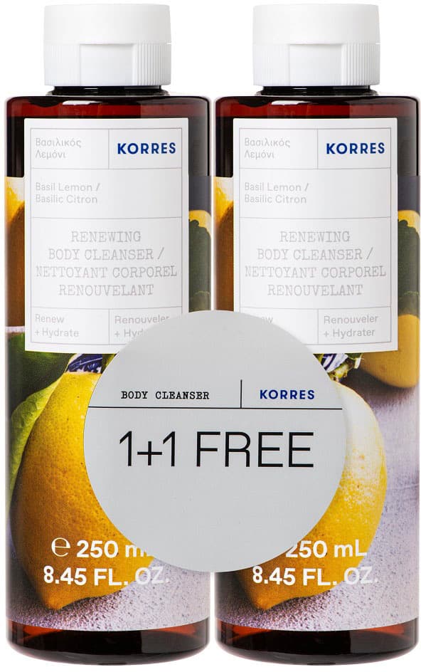 KORRES Basil Lemon 1+1 Duschgel Set