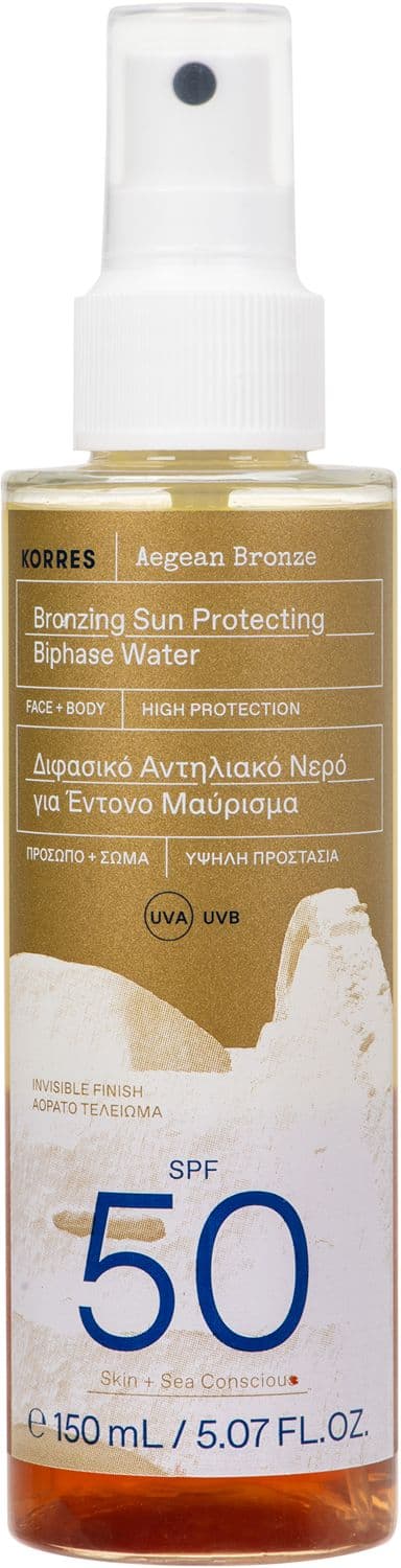KORRES Aegean Bronze Zwei-Phasen Bronzing Sonnenspray SPF 50