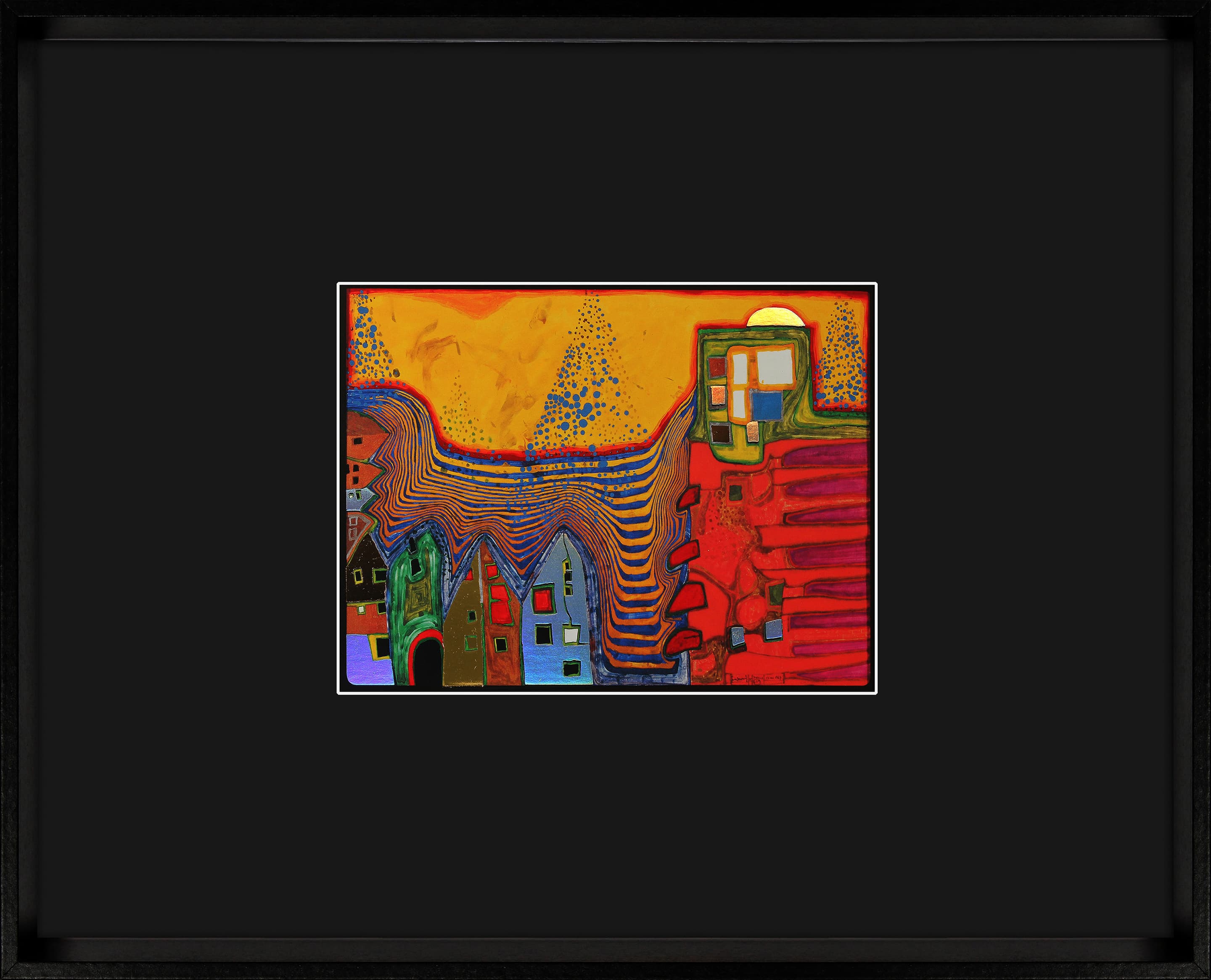 Hundertwasser Kunstkarte 25x31cm