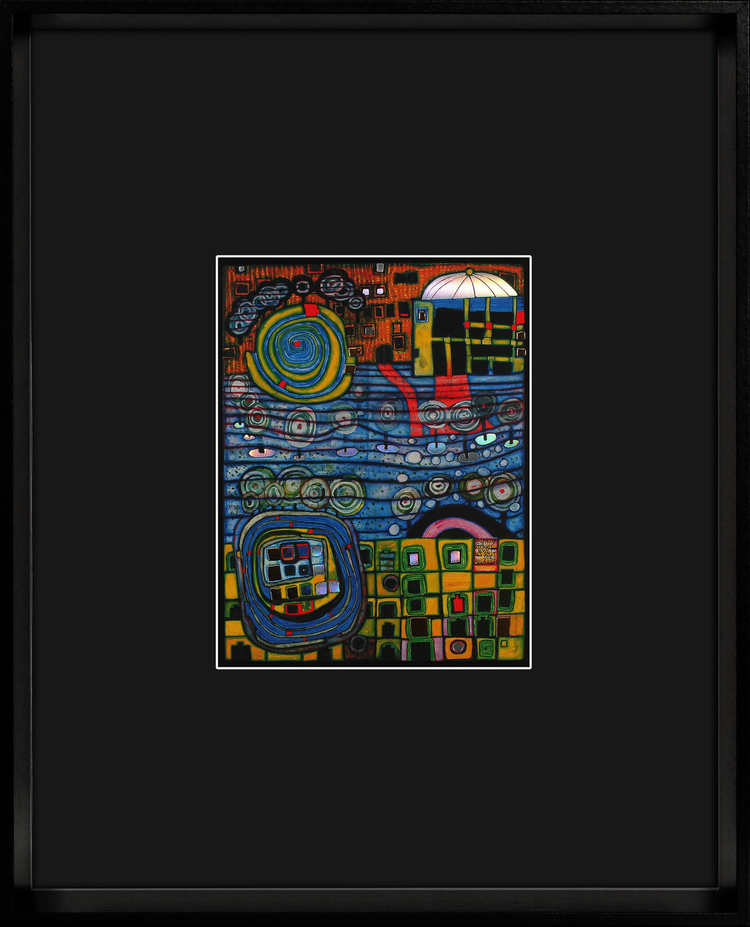 Hundertwasser Kunstkarte 25x31cm
