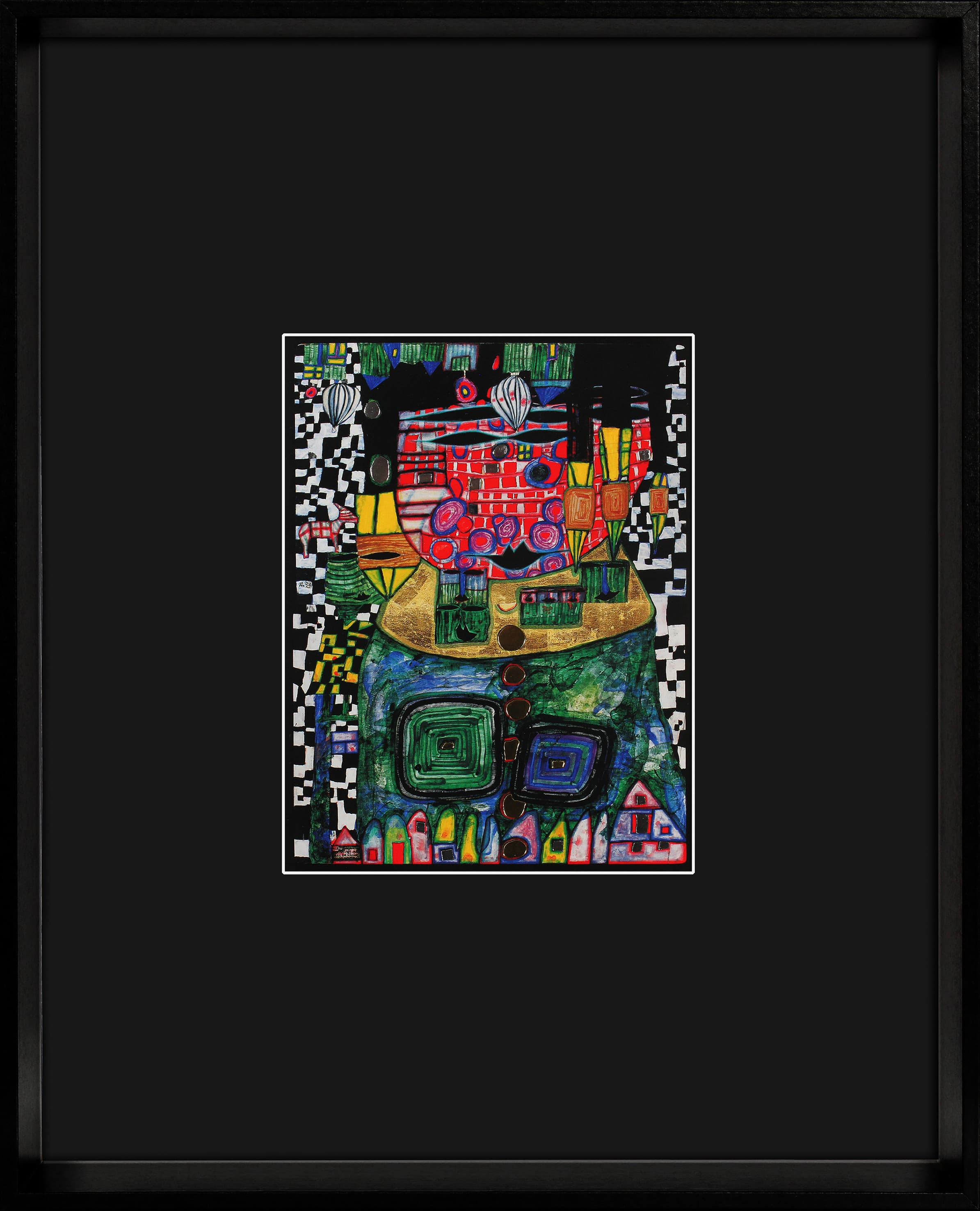 Hundertwasser Kunstkarte 25x31cm