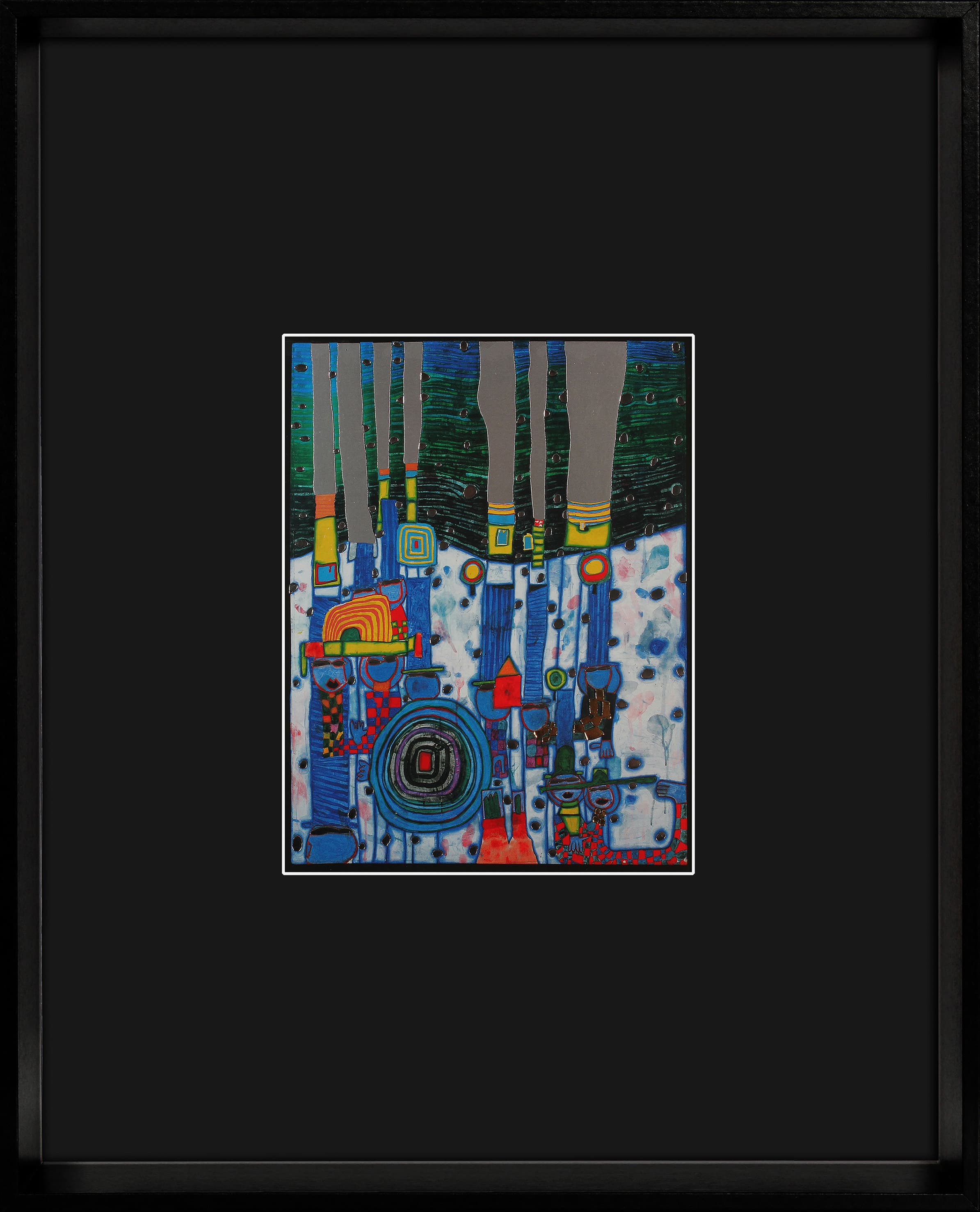 Hundertwasser Kunstkarte 25x31cm