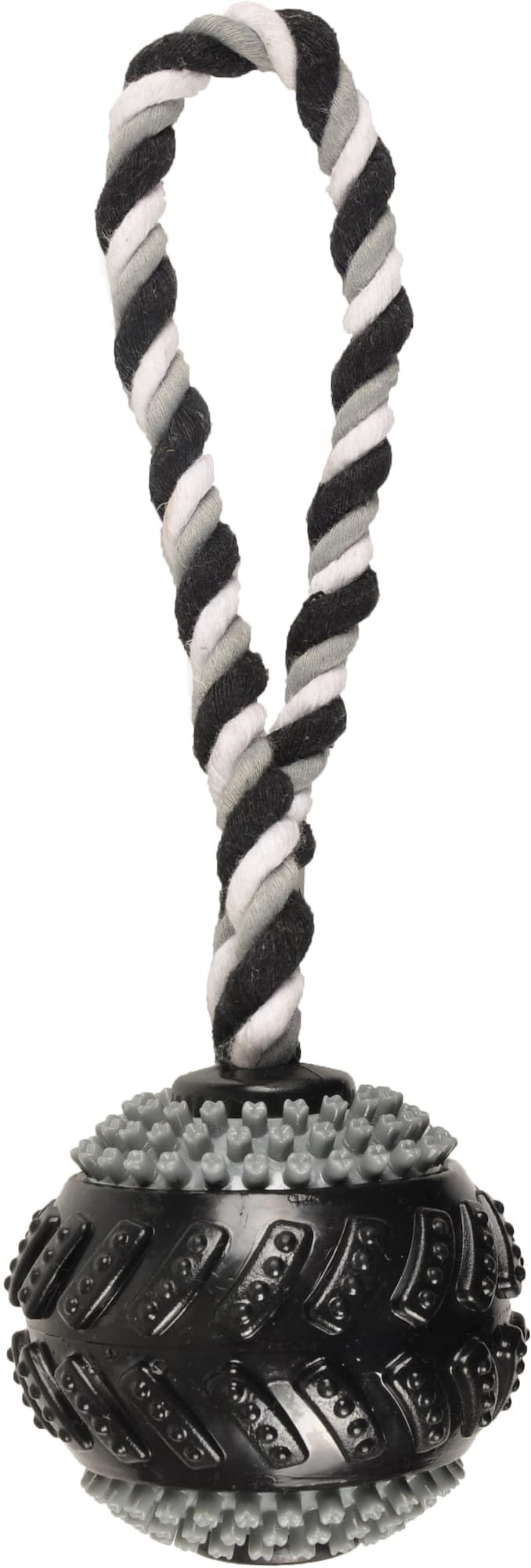 FLAMINGO Hundespielzeug Gladiator Zerrseil mit Ball