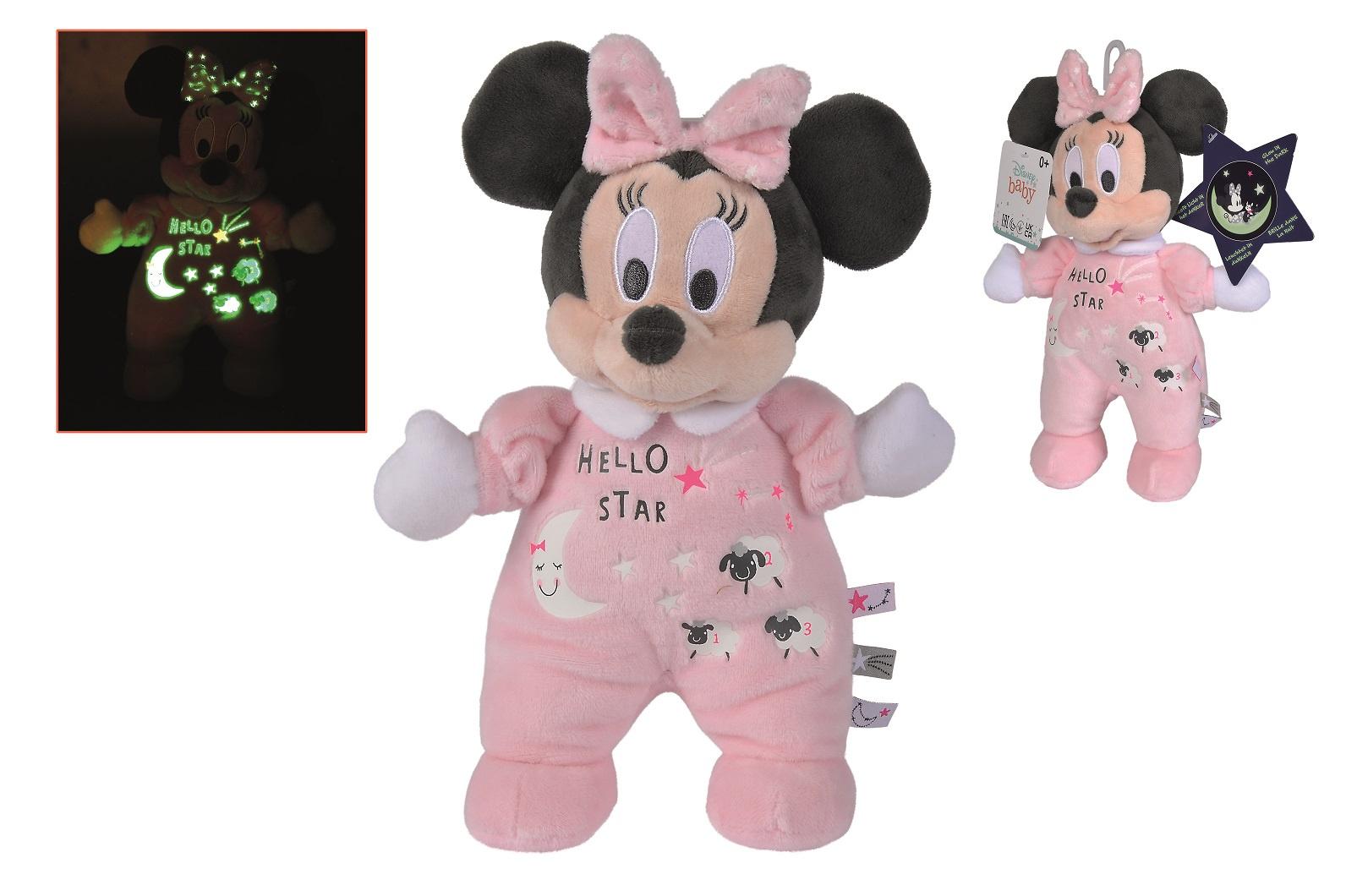 Simba - Disney - Minnie GID Starry Night, 25cm, Minnie mit GID Aufdruck