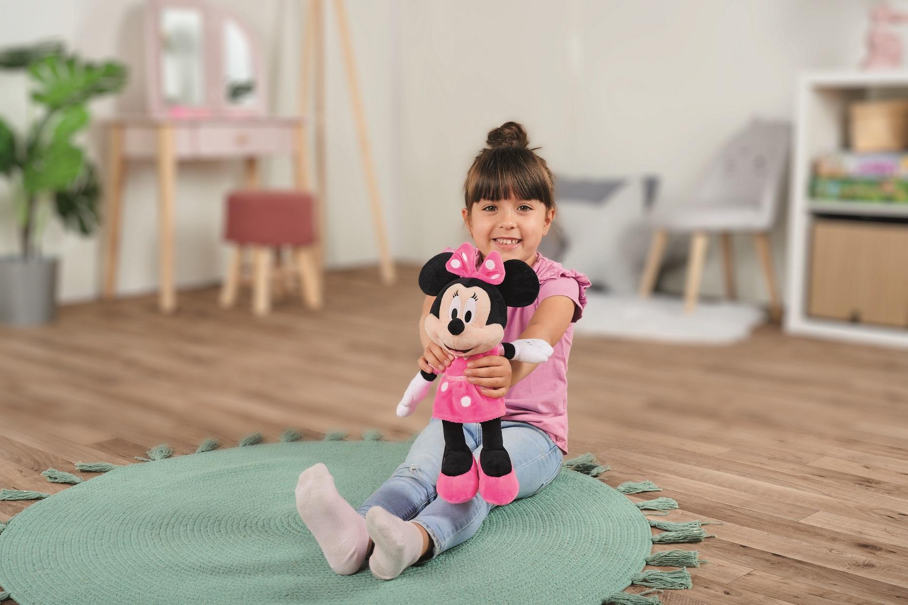 Produktbild Simba - Disney Minnie Maus Plüsch Minnie pink, 35cm, Minnie mit pinkem Kleid 4 von 4