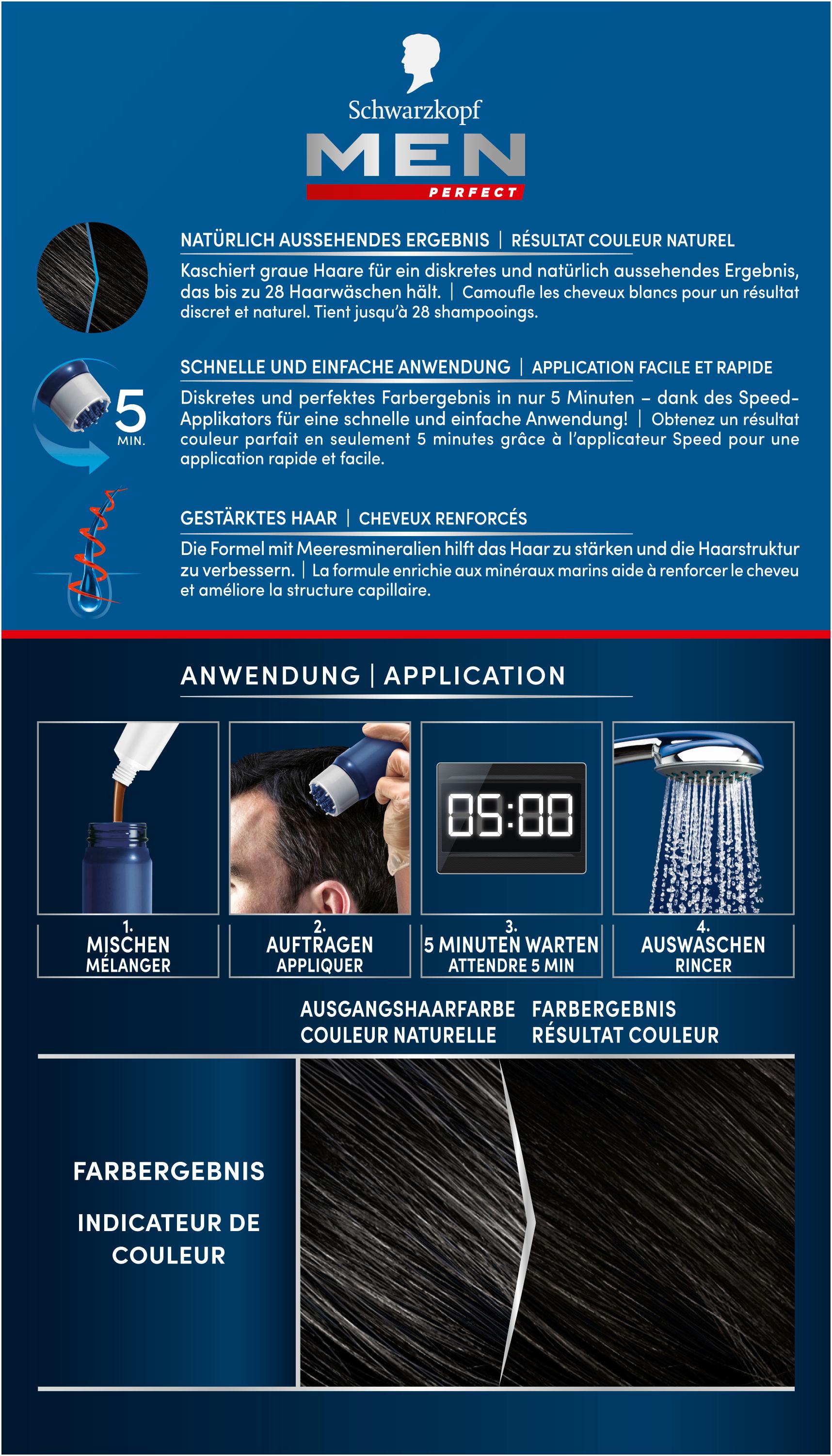 Produktbild Schwarzkopf MEN PERFECT Anti-Grau Tönungs-Gel 2 von 4