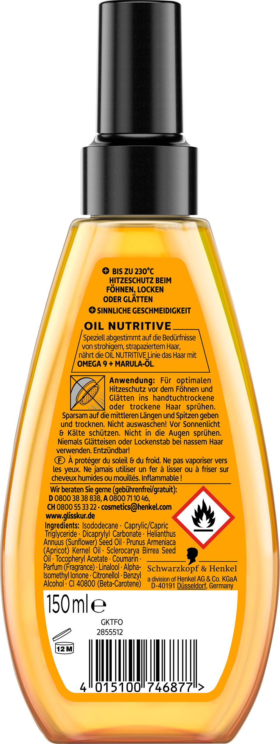 Produktbild GLISS Spray Hitzeschutz Öl-Spray Oil Nutritive 2 von 7