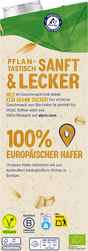 Produktbild Alpro Bio Haferdrink ohne Zucker 3 von 3