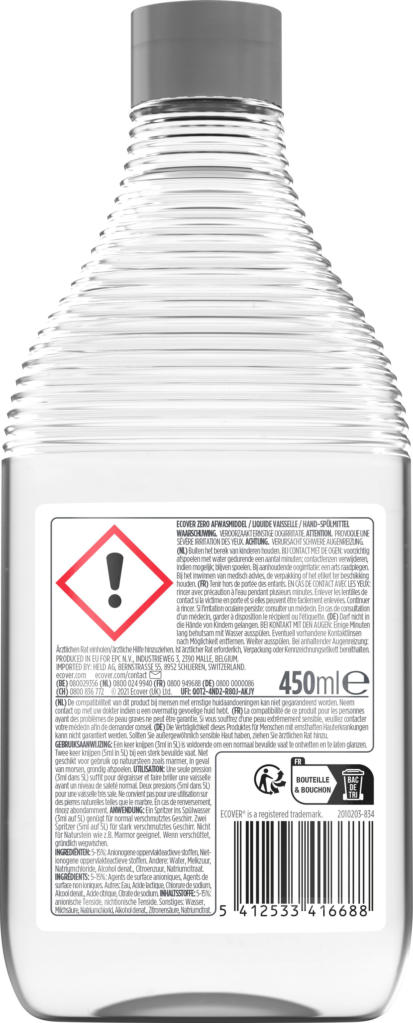Produktbild Ecover Geschirrspülmittel Zero 2 von 7