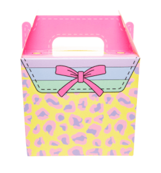 Papier Geschenkbox für Mädchen 12x12,5x6 cm