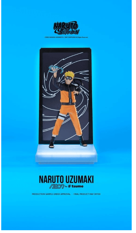 Tsume Naruto Neon Figur 1/9 Naruto Uzumaki 25 cm