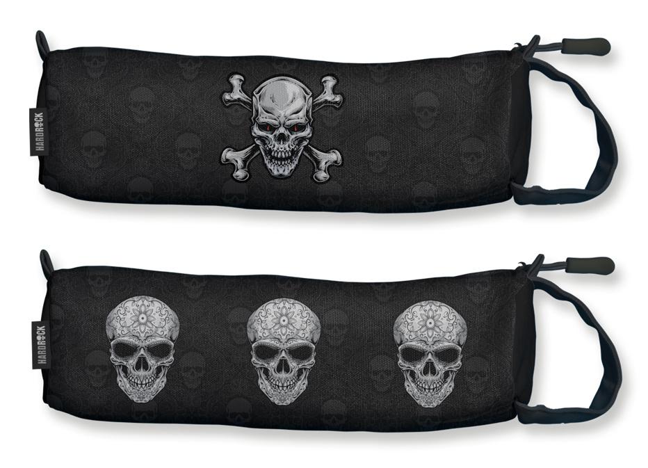 BC HARDROCK Schlampermäppchen mit Totenkopfmotiven