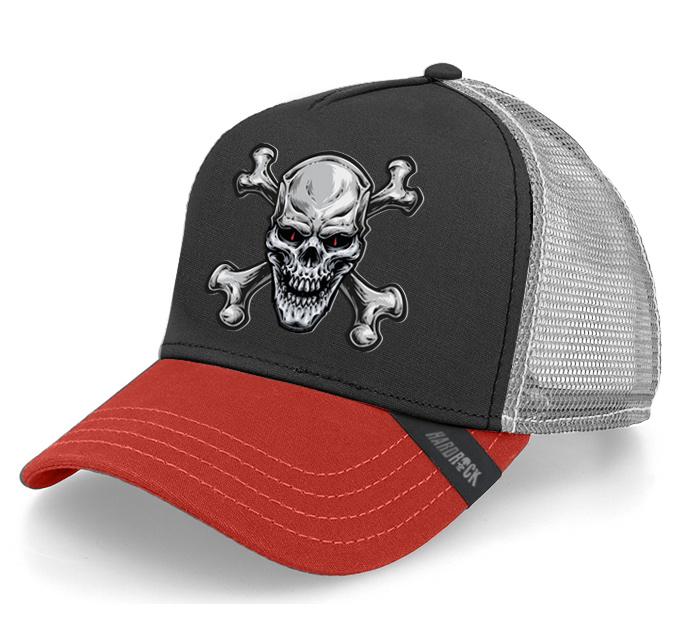 BC HARDROCK Caps mit Totenkopfdesign Knochen