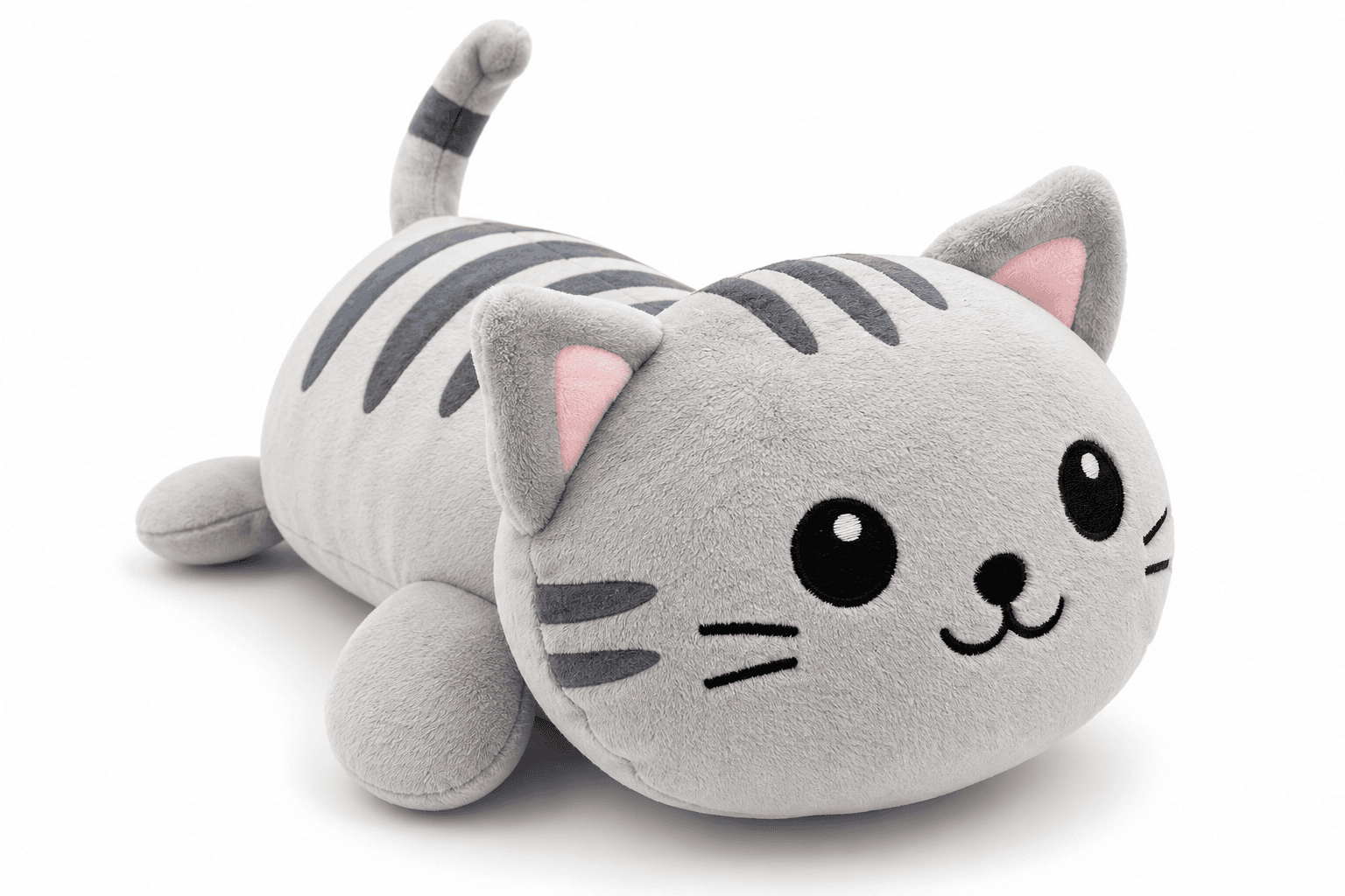 MIAOU Plüschkatze grau 20cm